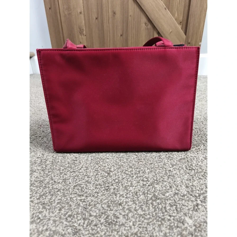 Kate Spade New York Vintage Y2K Red Nylon Shoulder Bag‎ Tote Rectangular